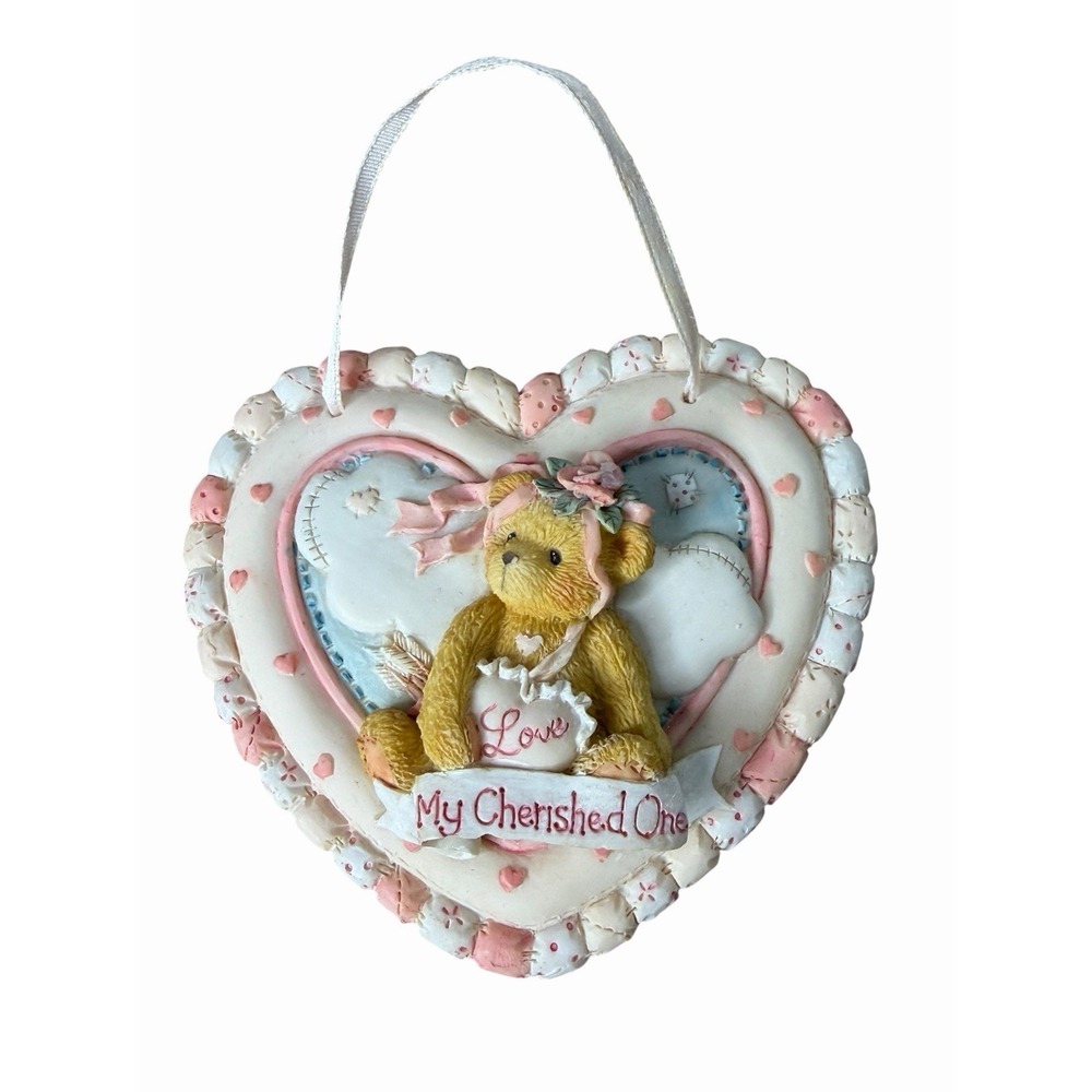CHERISHED TEDDIES LOVE MY CHERISHED ONE ORNAMENT PLAQUE 104116 ENESCO  HILLMAN